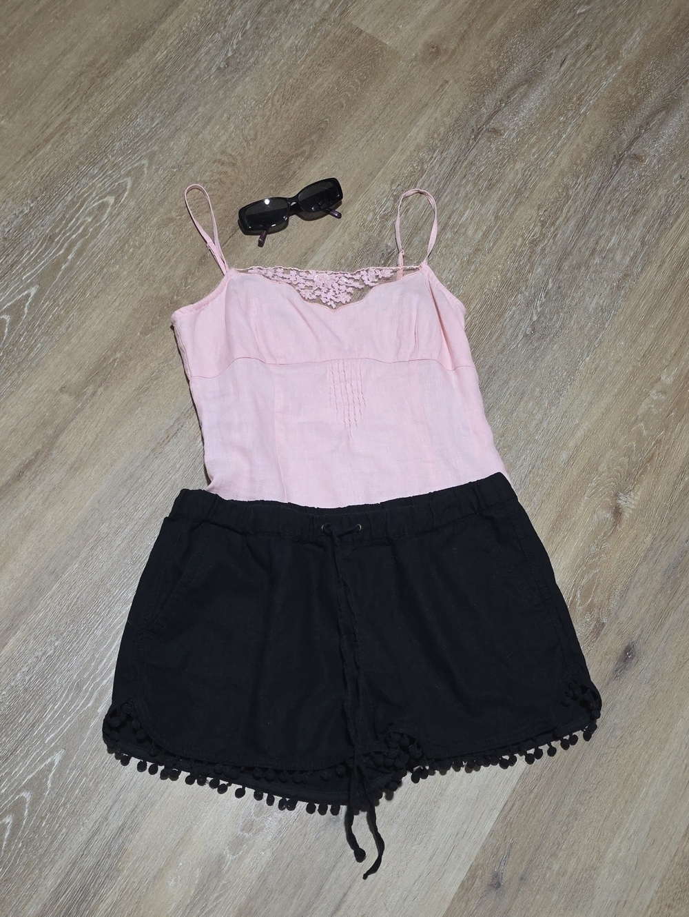 Richard Malcolm Irish Linen Pink Cami Top